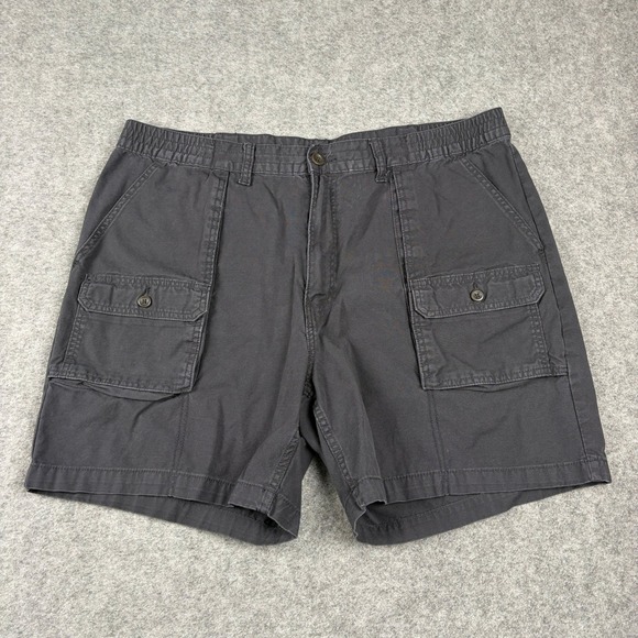 St. John's Bay Other - St.‎ John's Bay Cargo Shorts Mens 42 Gray Cotton Elastic Waist Utility Outdoor